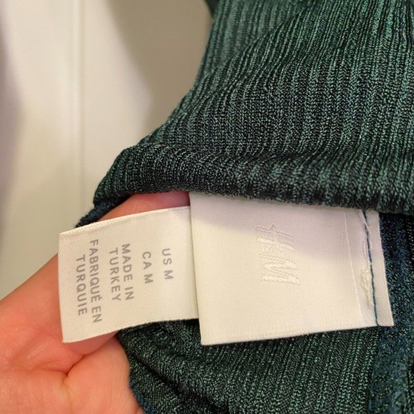 Dark Green Mockneck shirt - Picture 3 of 3